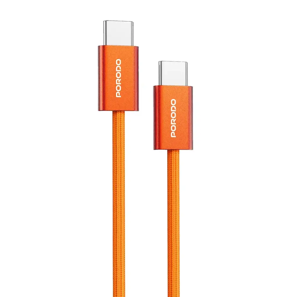 PORODO HIGH SPEED USB-C BRAIDED CABLE PD60WCBR0G thumbnail 5