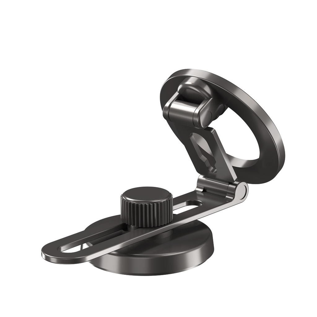 PORODO ZINC ALLOY MAGSAFE CAR MOUNT BLACK PD-MGMDFR-BK thumbnail 2