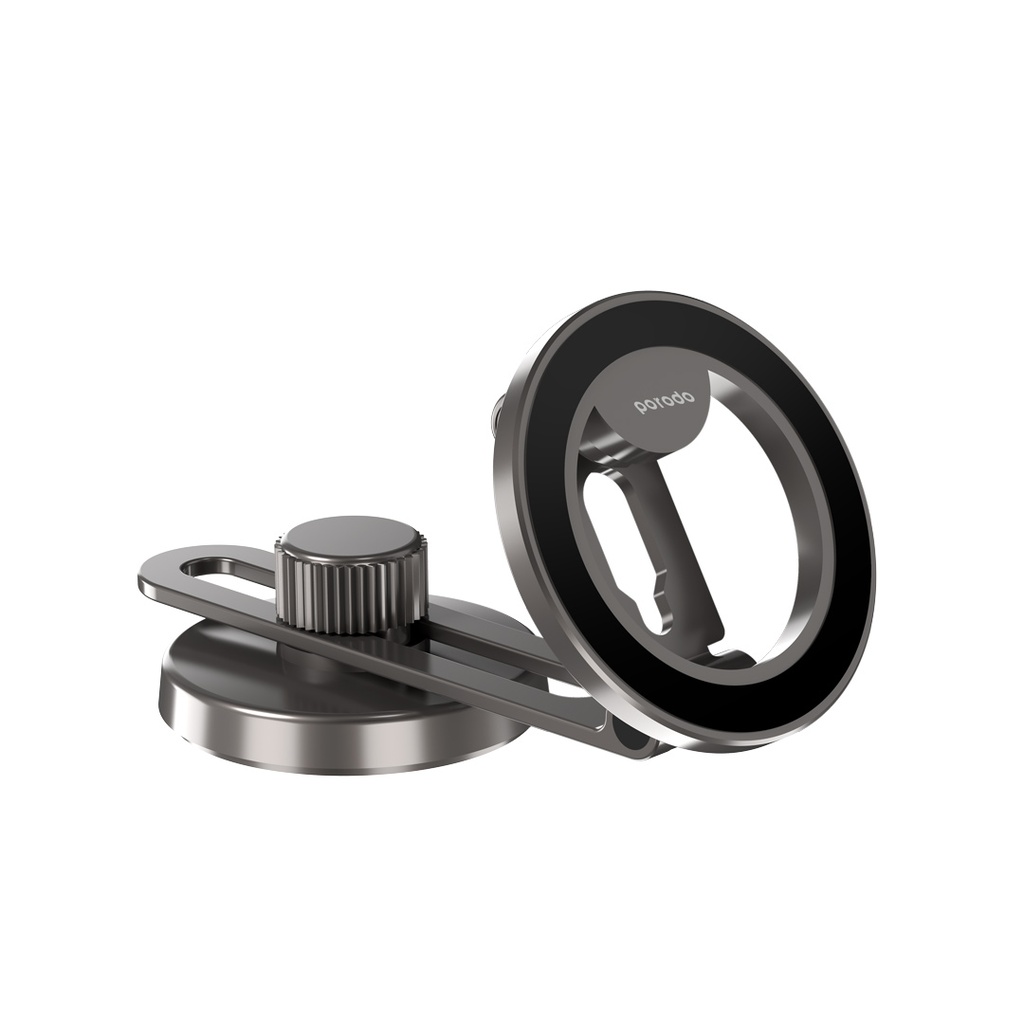 PORODO ZINC ALLOY MAGSAFE CAR MOUNT BLACK PD-MGMDFR-BK thumbnail 3