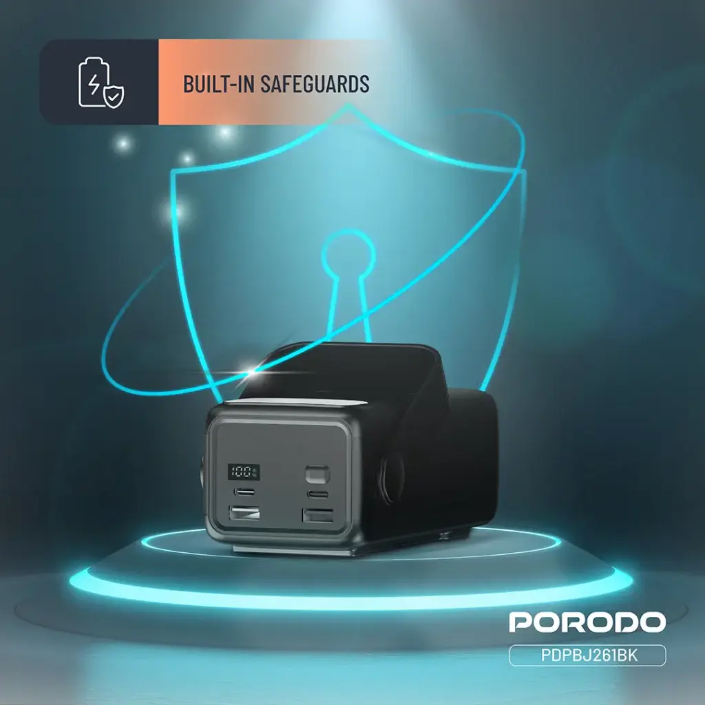 PORODO LARA 30000MAH POWER BANK PD20W BLACK PDPBJ261BK thumbnail 6