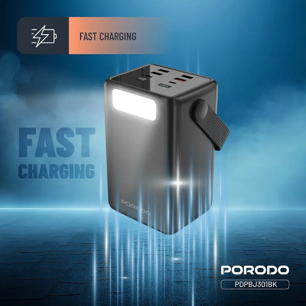 PORODO LARA 80000MAH POWER BANK PD20W BLACK PDPBJ301BK thumbnail 5