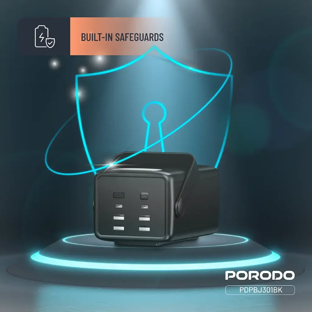 PORODO LARA 80000MAH POWER BANK PD20W BLACK PDPBJ301BK thumbnail 7