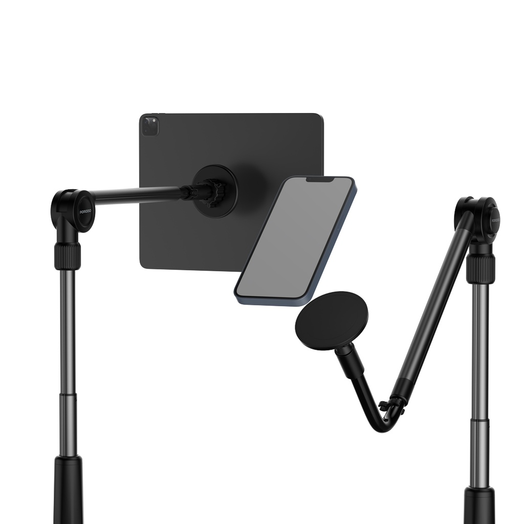 PORODO MAGSAFE &TABLET LAZY BRACKET BLACK PD-LMGS92-BK thumbnail 3