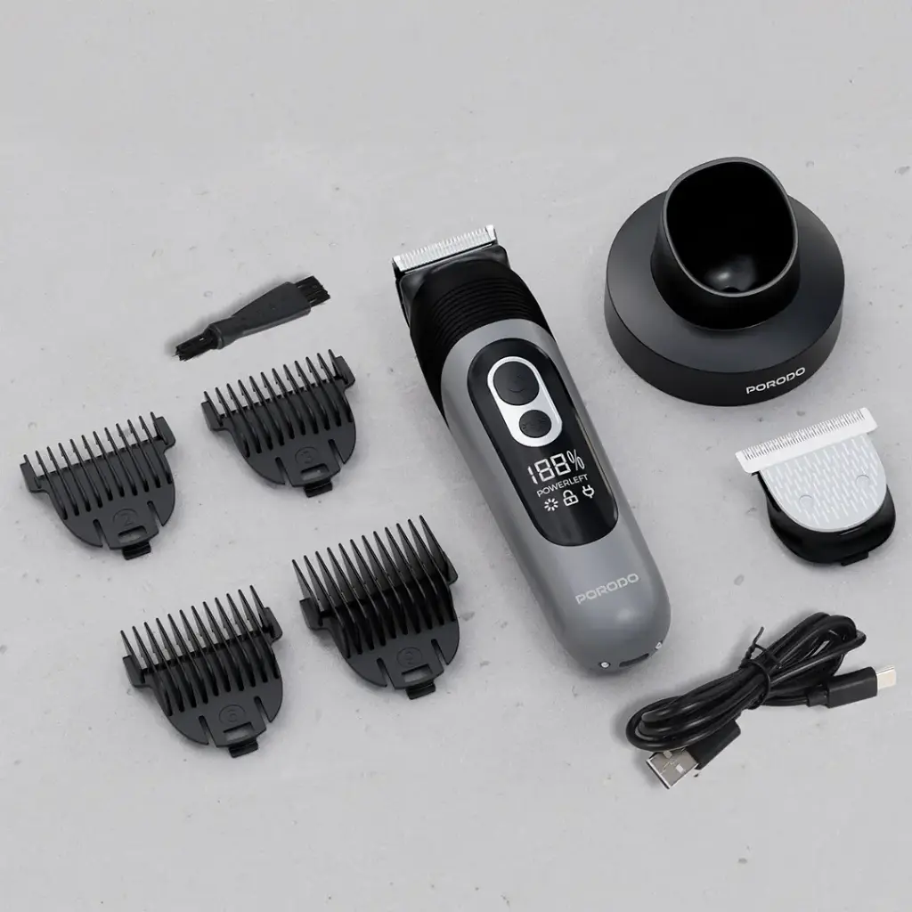 PORODO LIFESTYLE 2 IN 1 FULL BODY GROOMING KIT IPX7 BLACK PDLFSTTRIMBK thumbnail 7