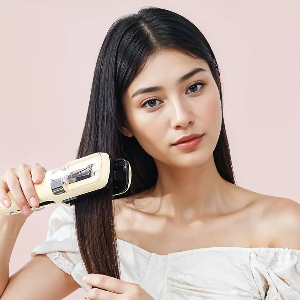 PORODO LIFESTYLE 2 IN 1 SPLIT END TRIMMER  HAIR STRAIGHTENER WHITE PDLFSTHSETWH thumbnail 4