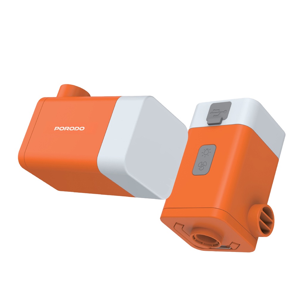 PORODO LIFESTYLE 4 FUNCTION PORTABLE PUMP ORANGE PD-LFST041-OG thumbnail 2