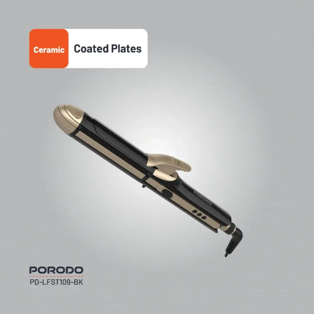 PORODO LIFESTYLE 4 STYLES HAIR IRON BLACK PD-LFST109-BK thumbnail 5