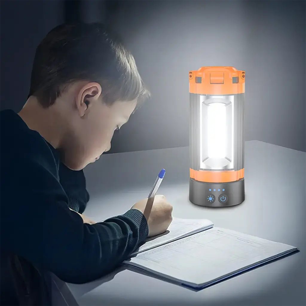 PORODO LIFESTYLE 9000MAH WORK LANTERN FOLDABLE MULTI MODE LED LIGHT ORANGE PDLFSTXQZ10OR thumbnail 5