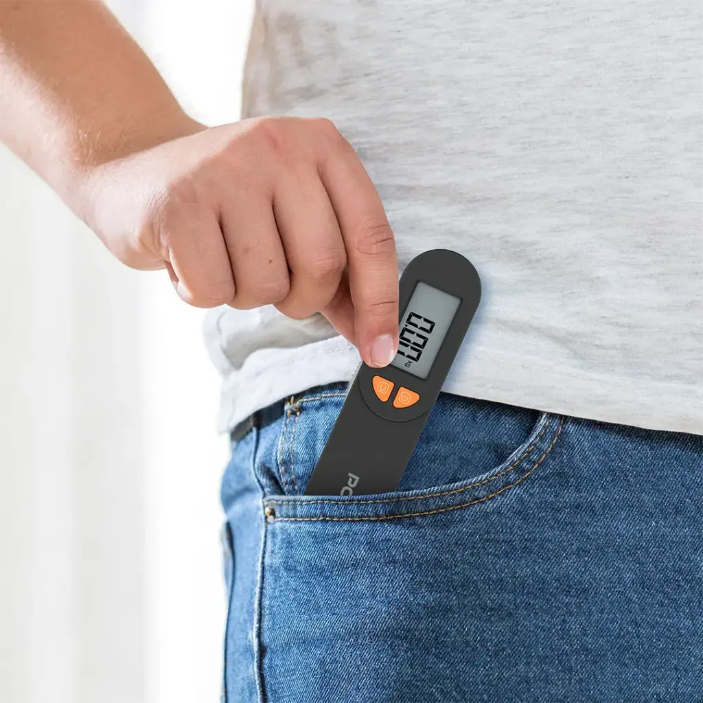 PORODO LIFESTYLE ACCUSCALE HIGH PRECISION LUGGAGE SCALE BLACK PDLFST205BK thumbnail 5