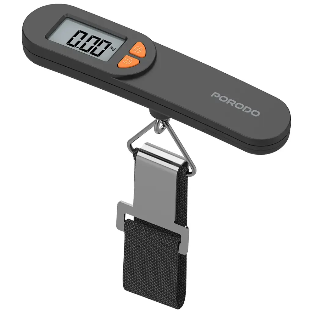 PORODO LIFESTYLE ACCUSCALE HIGH PRECISION LUGGAGE SCALE BLACK PDLFST205BK thumbnail 3