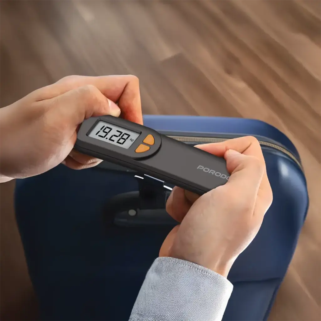 PORODO LIFESTYLE ACCUSCALE HIGH PRECISION LUGGAGE SCALE BLACK PDLFST205BK thumbnail 4