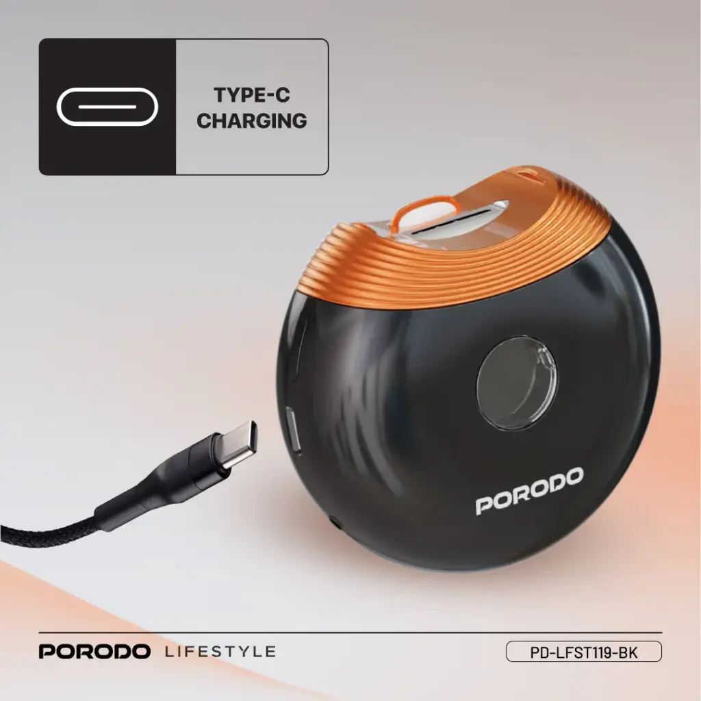 PORODO LIFESTYLE ALL IN ONE NAIL TRIMMER SET BLACK PD-LFST119-BK thumbnail 8