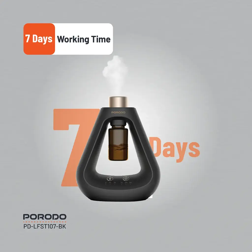 PORODO LIFESTYLE AROMA SPHERE WATERLESS DIFFUSER BLACK PD-LFST107-BK thumbnail 11