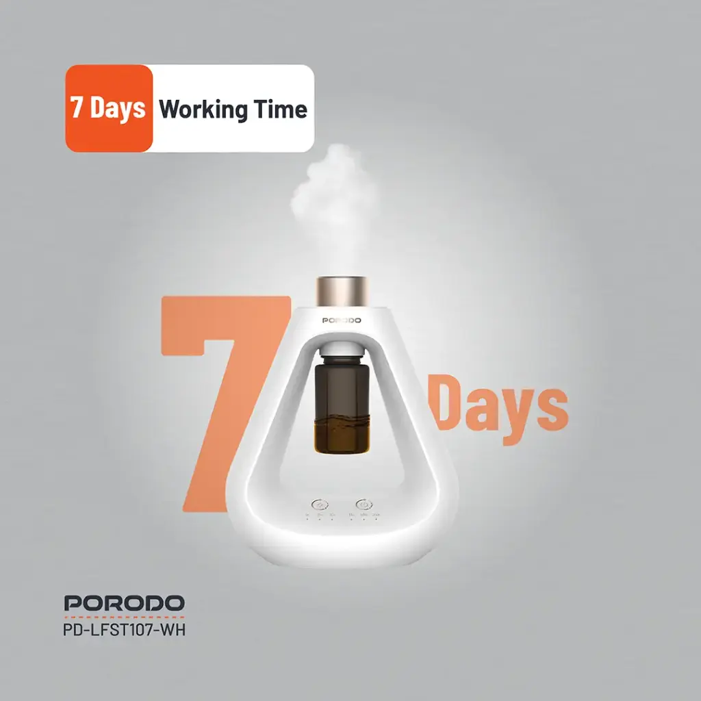 PORODO LIFESTYLE AROMA SPHERE WATERLESS DIFFUSER WHITE PD-LFST107-WH thumbnail 12