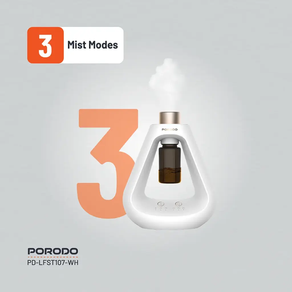 PORODO LIFESTYLE AROMA SPHERE WATERLESS DIFFUSER WHITE PD-LFST107-WH thumbnail 9