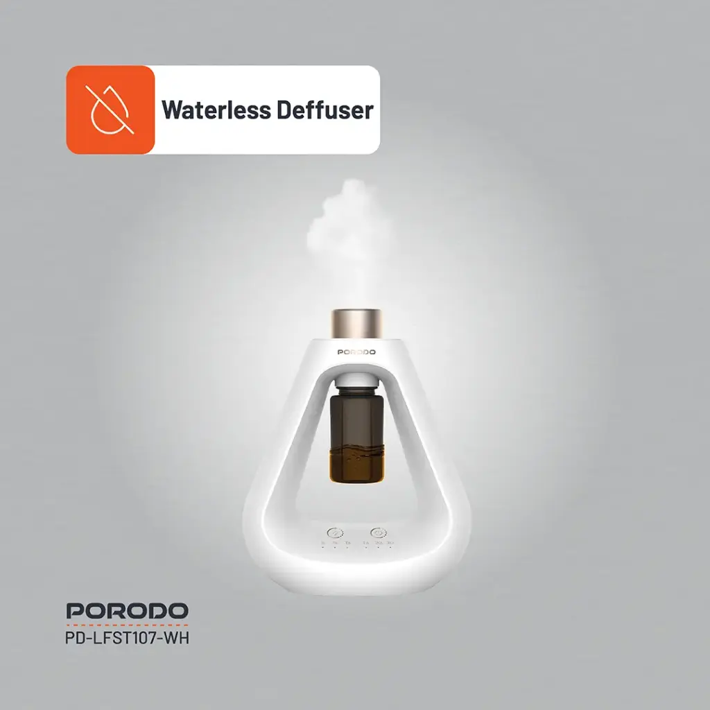 PORODO LIFESTYLE AROMA SPHERE WATERLESS DIFFUSER WHITE PD-LFST107-WH thumbnail 6