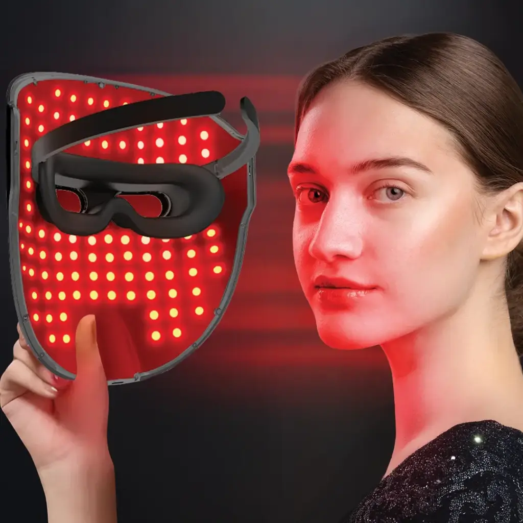 PORODO LIFESTYLE AURA GLOW LIGHT THERAPY MASK BLACK PDLFST206BK thumbnail 2