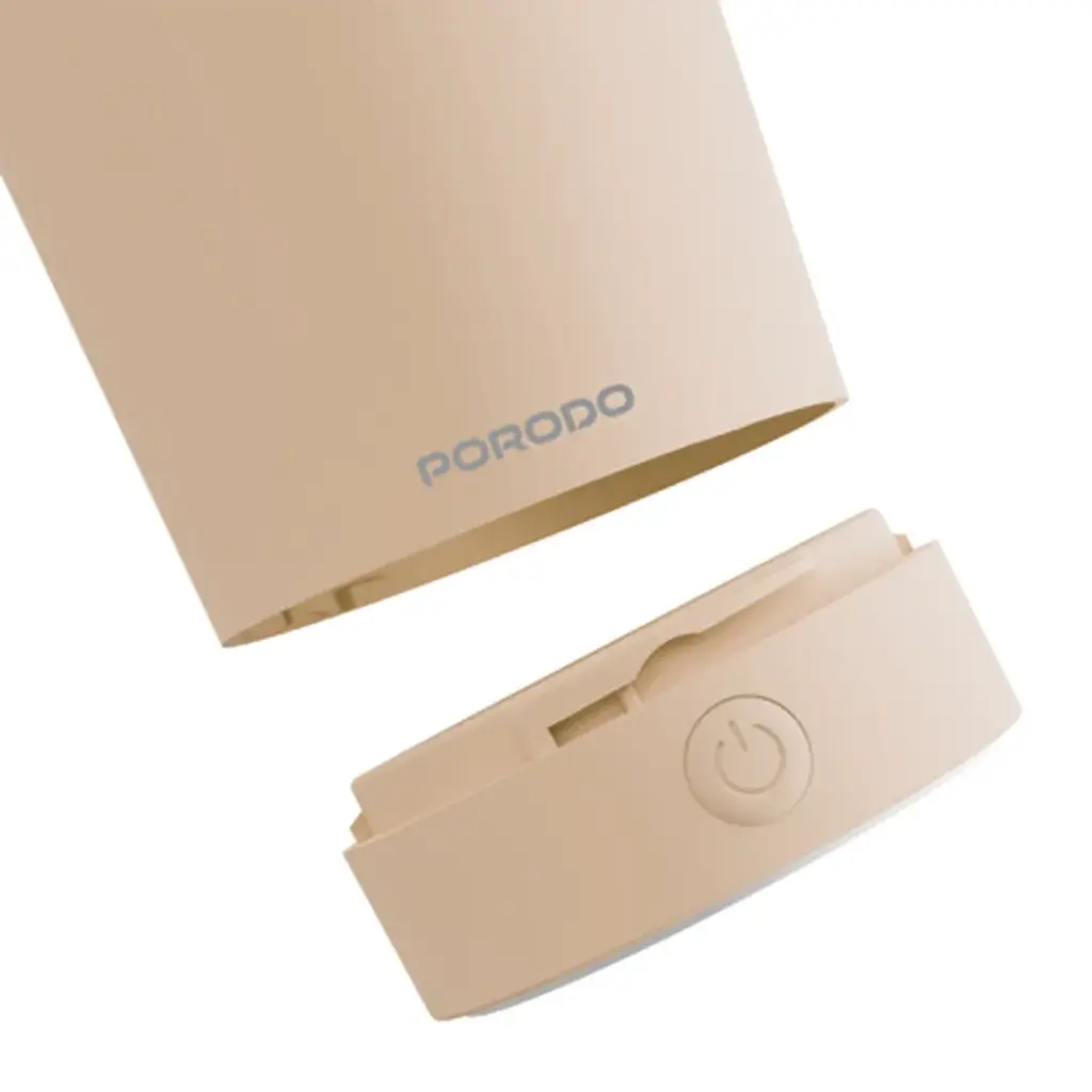 PORODO LIFESTYLE AUTOMATIC MAGNETIC STIRRING MUG HIGH SPEED MIXING CREAM PDSSMHQ168CM thumbnail 2