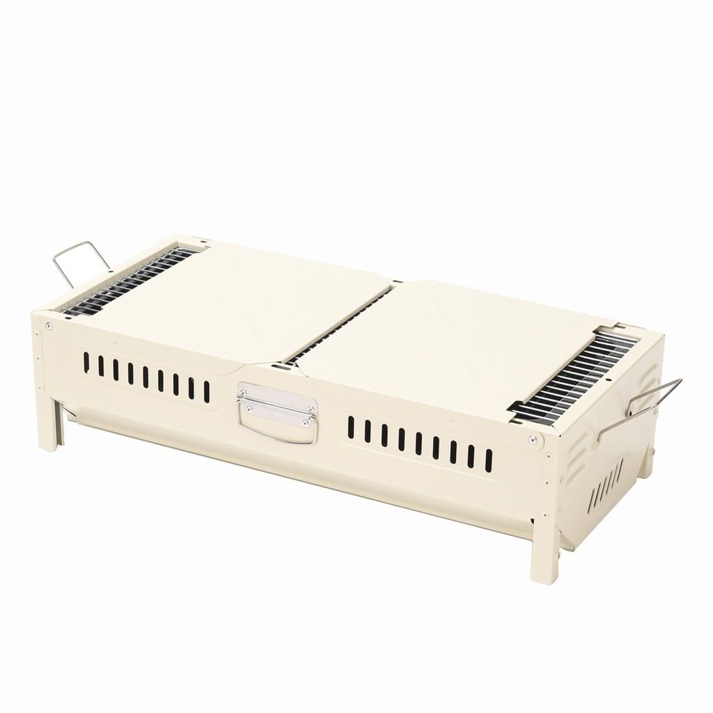 PORODO LIFESTYLE OUTDOOR BBQ GRILL DUAL WING DESIGN WHITE thumbnail 5