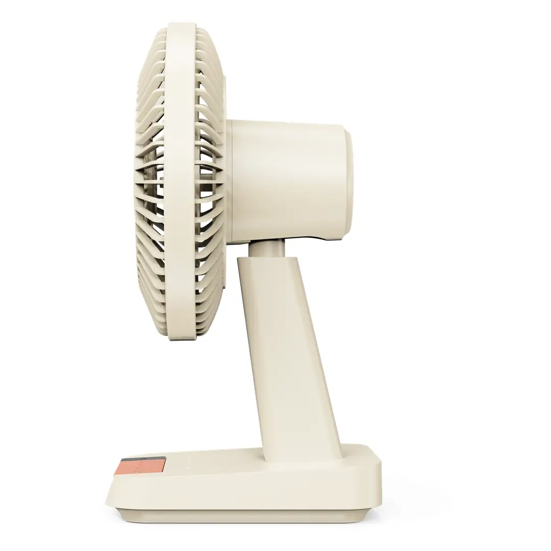 PORODO LIFESTYLE CHILLO DESK PORTABLE DESK FAN WITH OSCILLATING FUNCTION AND INDICATOR LIGHTS BEIGE PDLFSTDF1BG