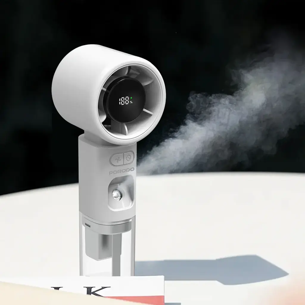 PORODO COOL AND HYDRATE MINI FAN AND HUMIDIFIER WHITE PDHXF338WH thumbnail 5