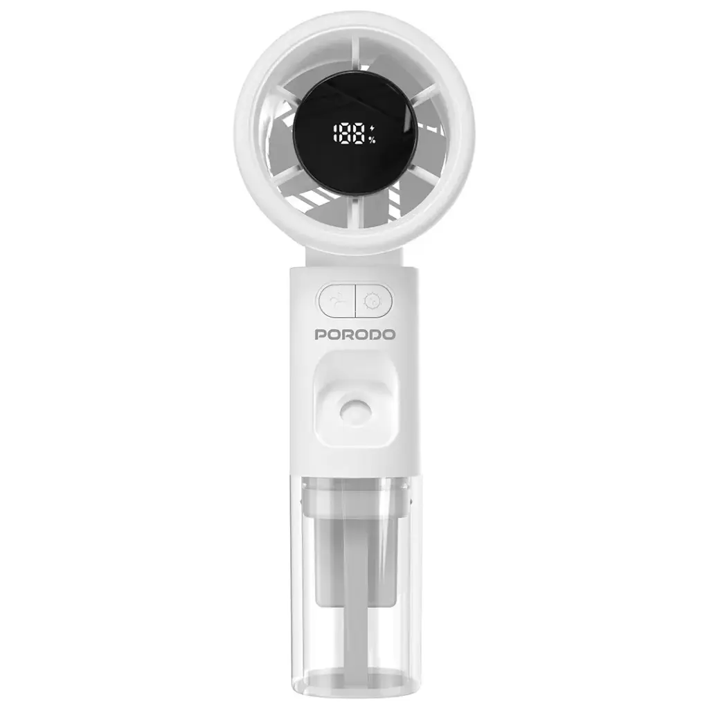 PORODO COOL AND HYDRATE MINI FAN AND HUMIDIFIER WHITE PDHXF338WH thumbnail 2