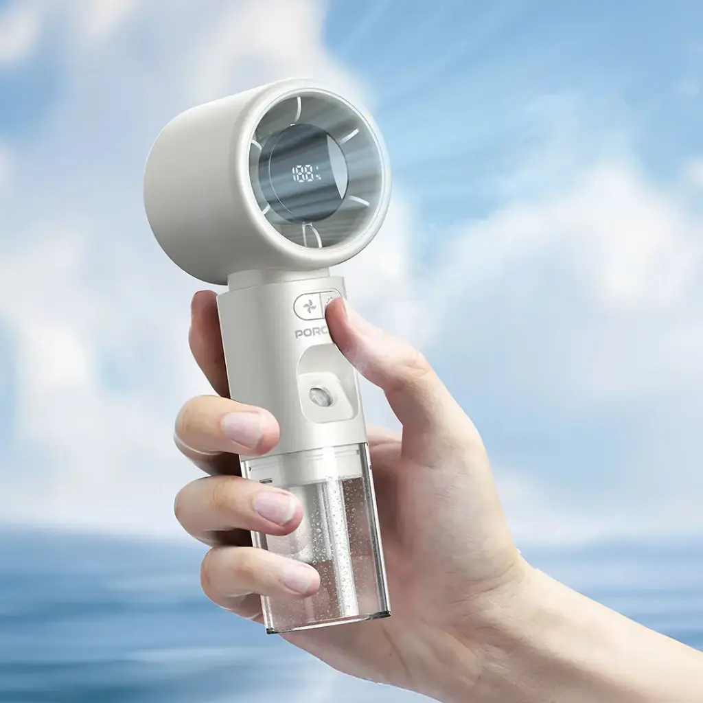 PORODO COOL AND HYDRATE MINI FAN AND HUMIDIFIER WHITE PDHXF338WH thumbnail 4