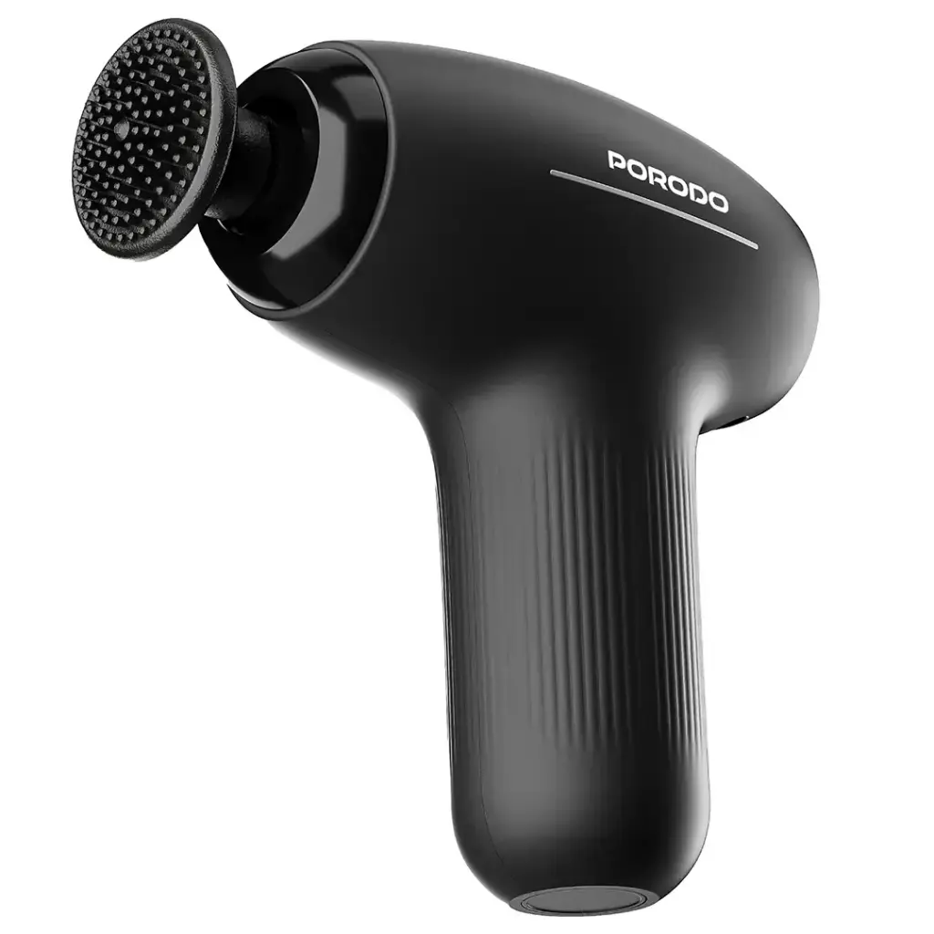 PORODO LIFESTYLE CORDLESS MINI MASSAGE GUN BLACK PDLFSTMG01BK thumbnail 2
