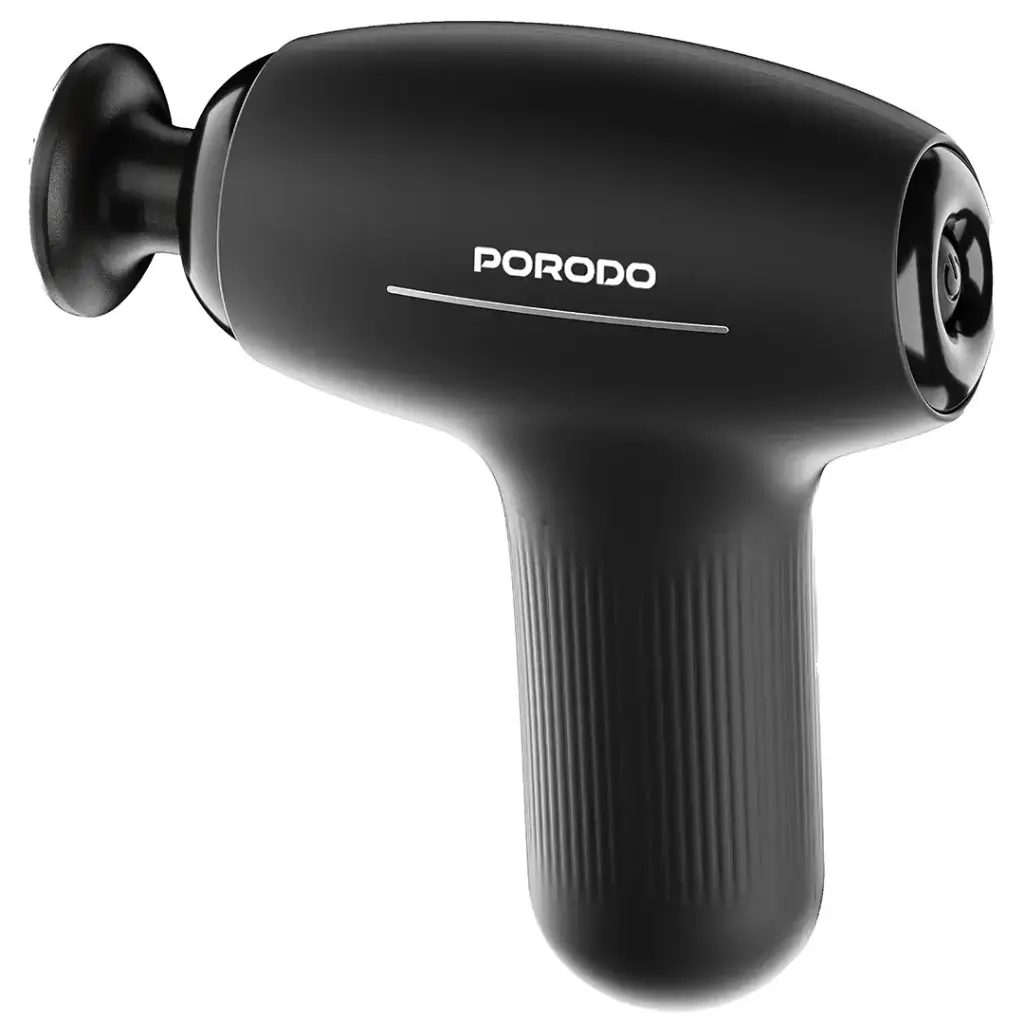 PORODO LIFESTYLE CORDLESS MINI MASSAGE GUN BLACK PDLFSTMG01BK thumbnail 3