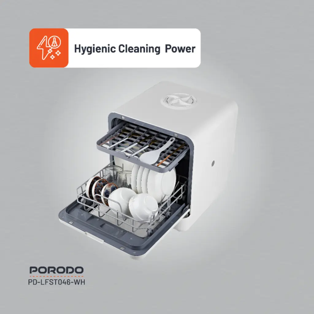 PORODO LIFESTYLE COUNTER TOP DISHWASHER WHITE LFST046-WH thumbnail 6