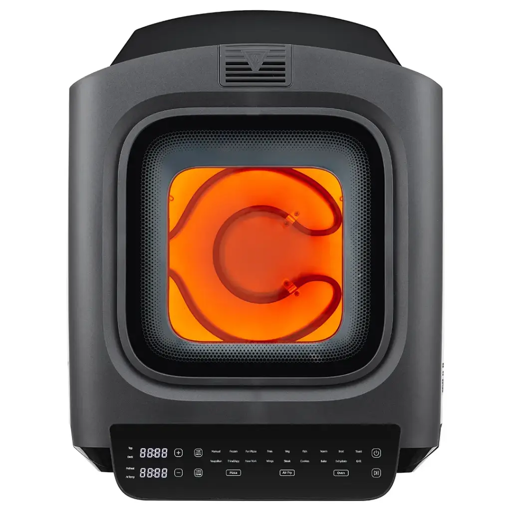 PORODO LIFESTYLE CRISPY COOK 3 IN 1 AIR FRY PIZZA OVEN BLACK PDLFSTLF30BK thumbnail 2