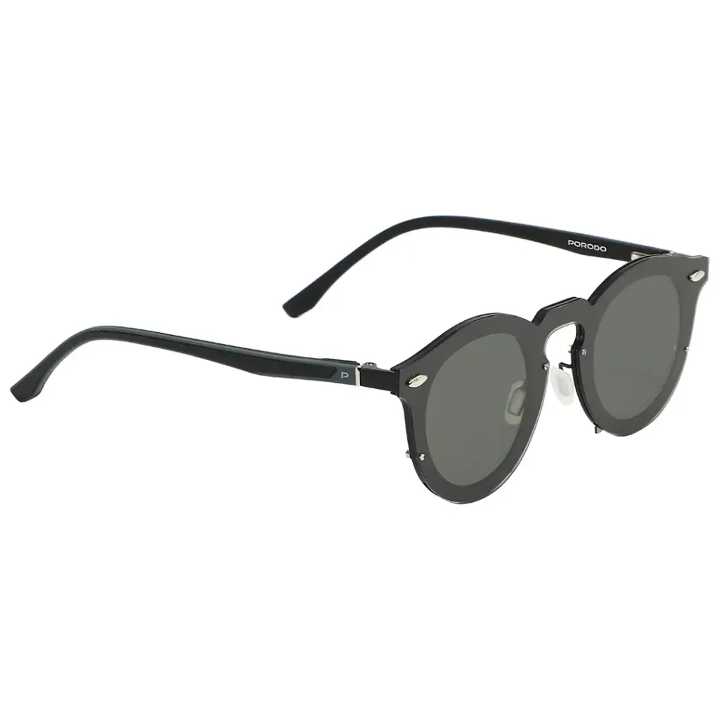 PORODO LIFESTYLE DALE ROUND FRAME SUNGLASSES BLACK PDLFST5201BK thumbnail 2