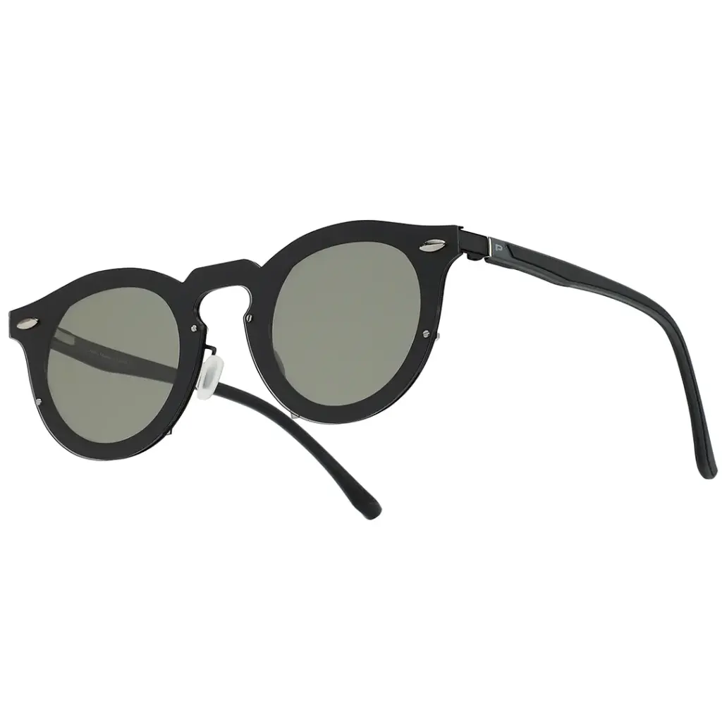 PORODO LIFESTYLE DALE ROUND FRAME SUNGLASSES BLACK PDLFST5201BK thumbnail 3