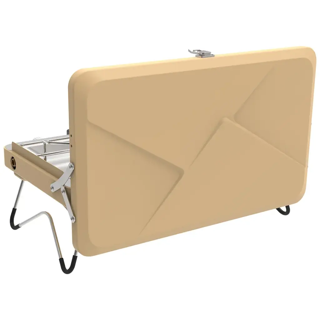 PORODO LIFESTYLE DUAL BURNER FOLDABLE CAMPING STOVE KHAKI PDYG002KH thumbnail 3