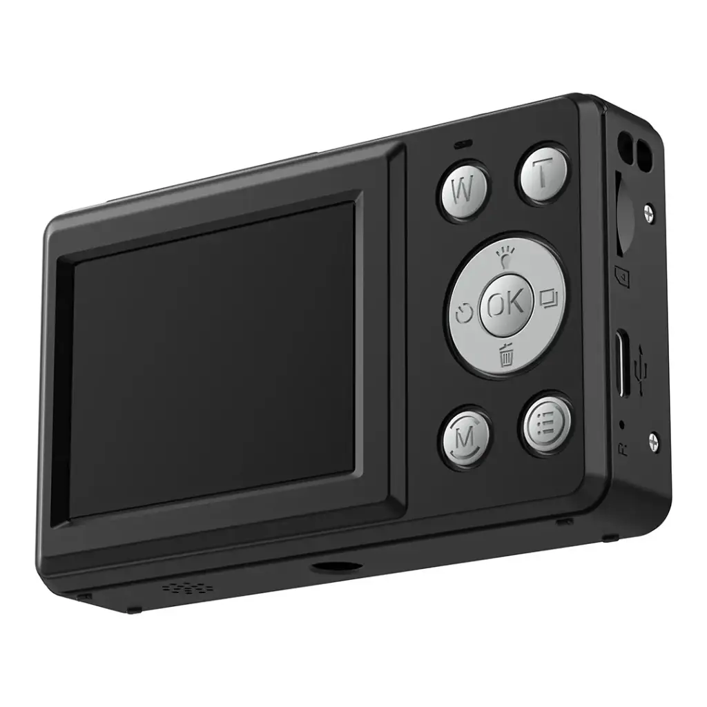 PORODO LIFESTYLE DUAL SCREEN DIGITAL CAMERA BLACK PD-ETK07-BK thumbnail 3