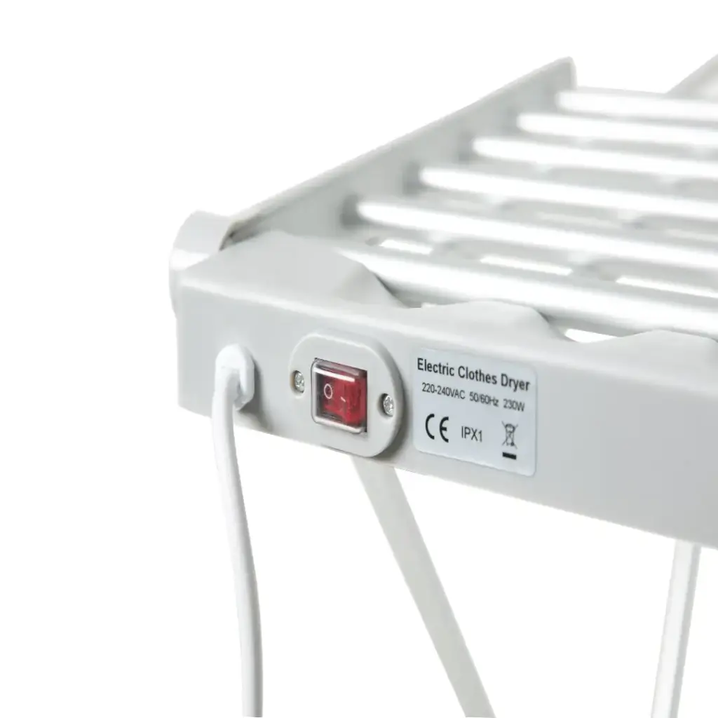 PORODO LIFESTYLE ELECTRIC HEATED INDOOR CLOTHS DRYER SILVER PD-LFST037-SL thumbnail 2