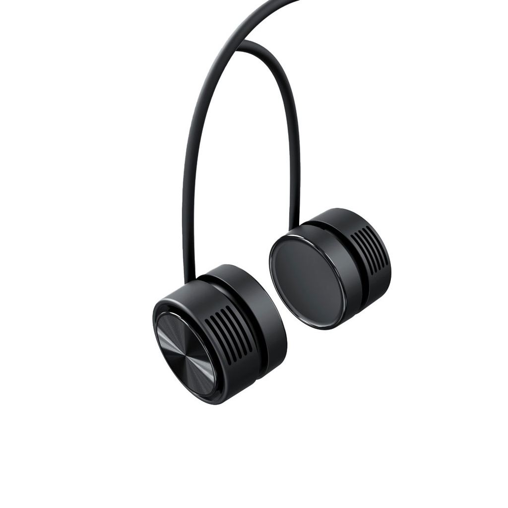 PORODO LIFESTYLE FLEXICOOL PORTABLE NECK FAN BLACK PD-LSNCFAN-BK thumbnail 3