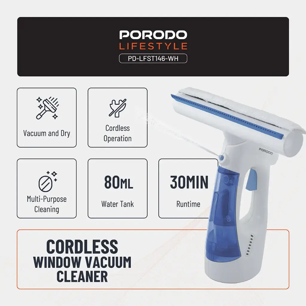 PORODO LIFESTYLE HANDHELD WINDOW  CLEANER PD-LFST146 thumbnail 6