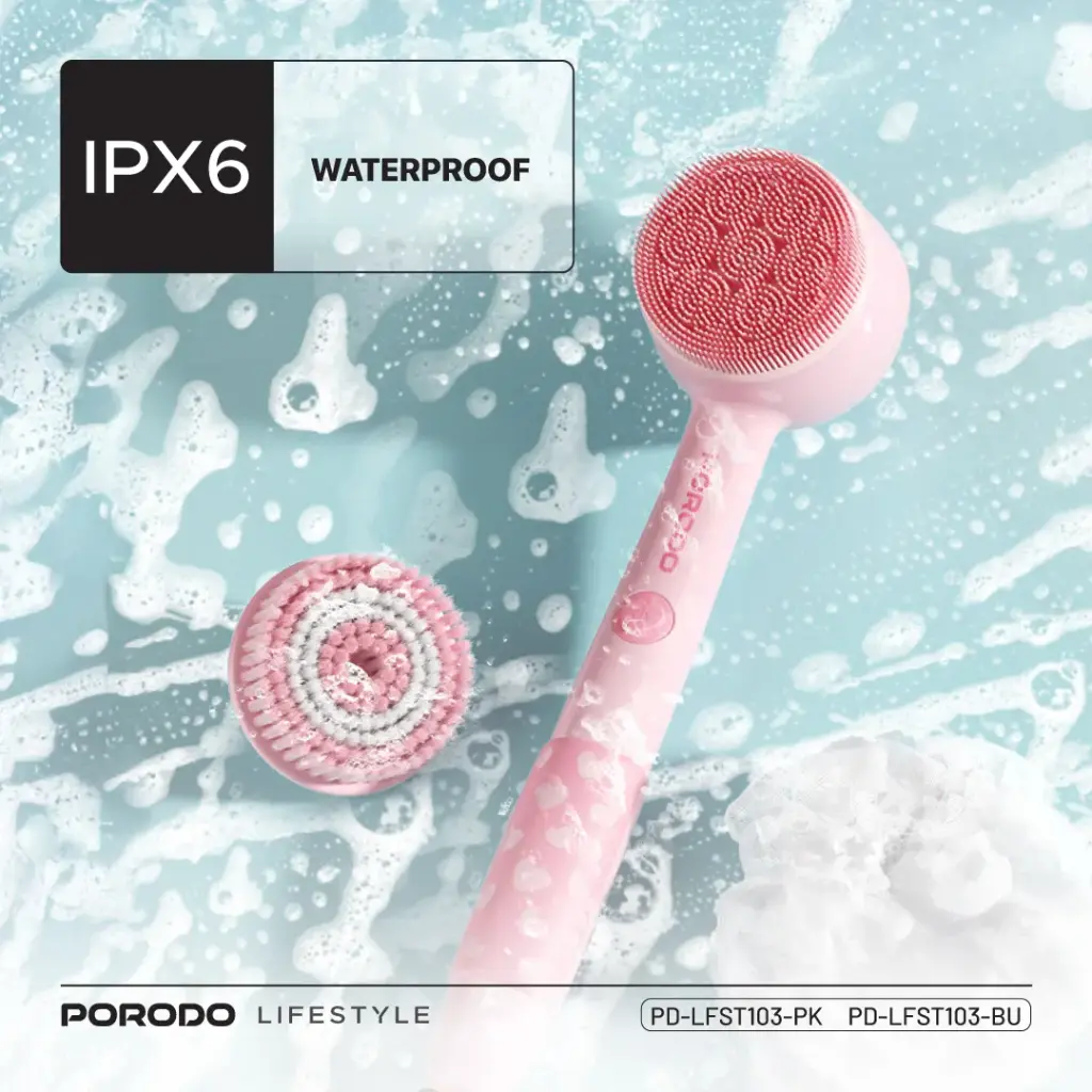 PORODO LIFESTYLE KIDS ELECTRIC BATH BRUSH PINK PD-LFST103-PK thumbnail 6