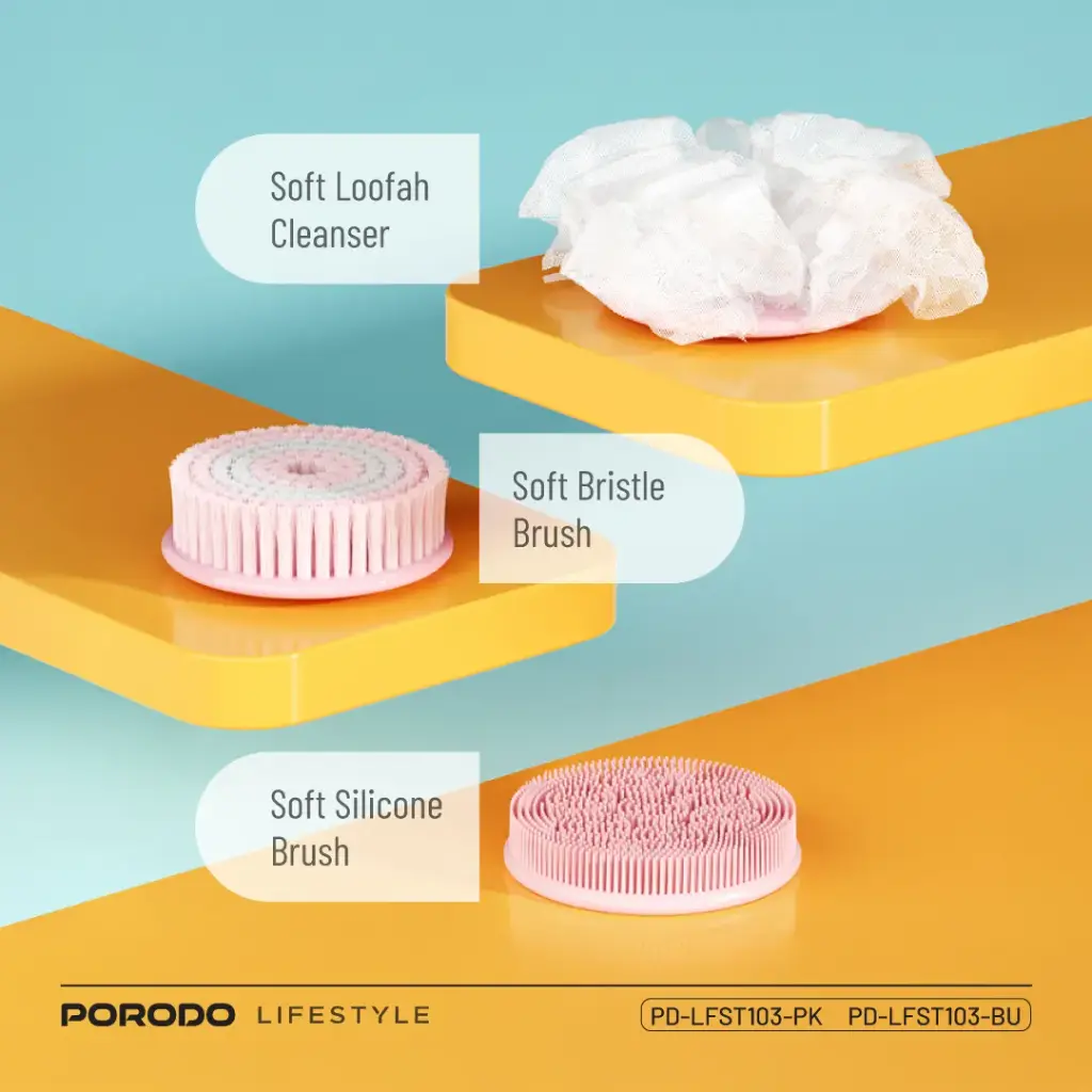PORODO LIFESTYLE KIDS ELECTRIC BATH BRUSH PINK PD-LFST103-PK thumbnail 4
