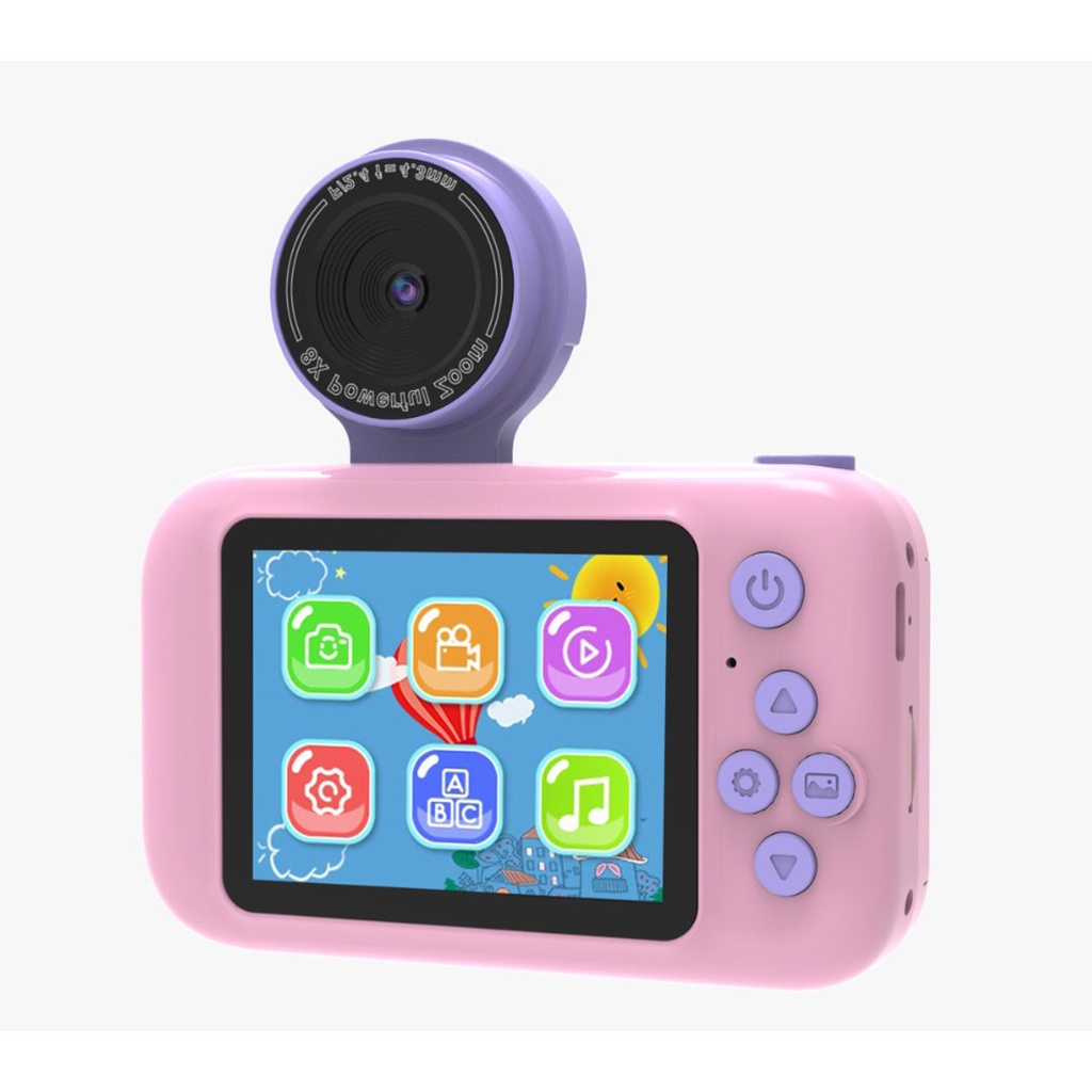 PORODO KIDS FLIP DIGITAL CAMERA WITH TRIPOD STAND PINK PD-LFST014-PINK thumbnail 4