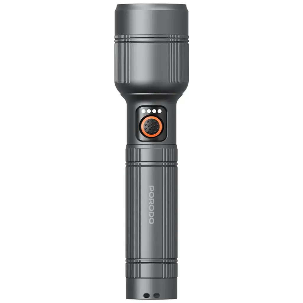 PORODO LIFESTYLE LUMALITE 1200 RECHARGEBLE FLASHLIGHT GRAY PDFL5101GY thumbnail 5