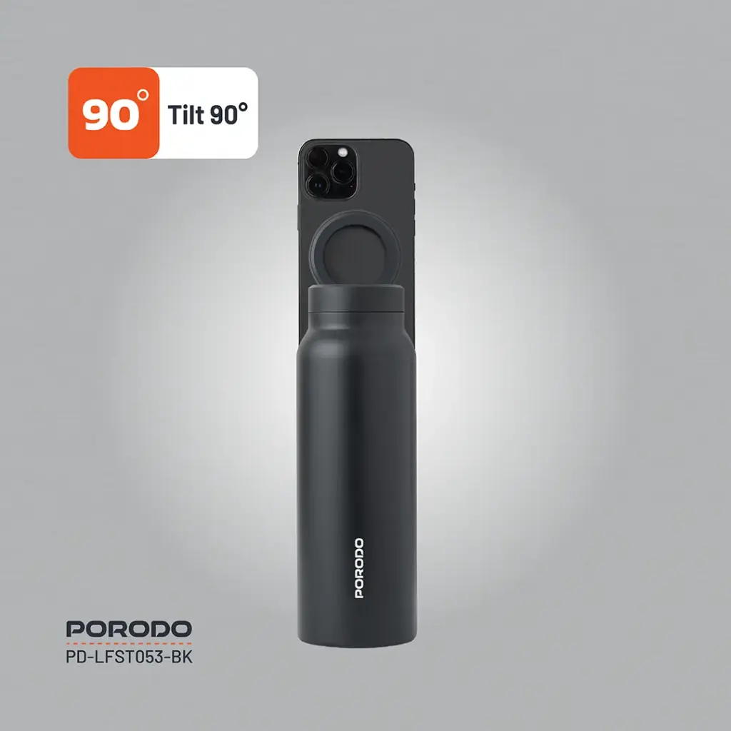 PORODO LIFESTYLE MAGNETIC MOUNT WATER BATTLE BLACK PD-LFST053-BK thumbnail 4