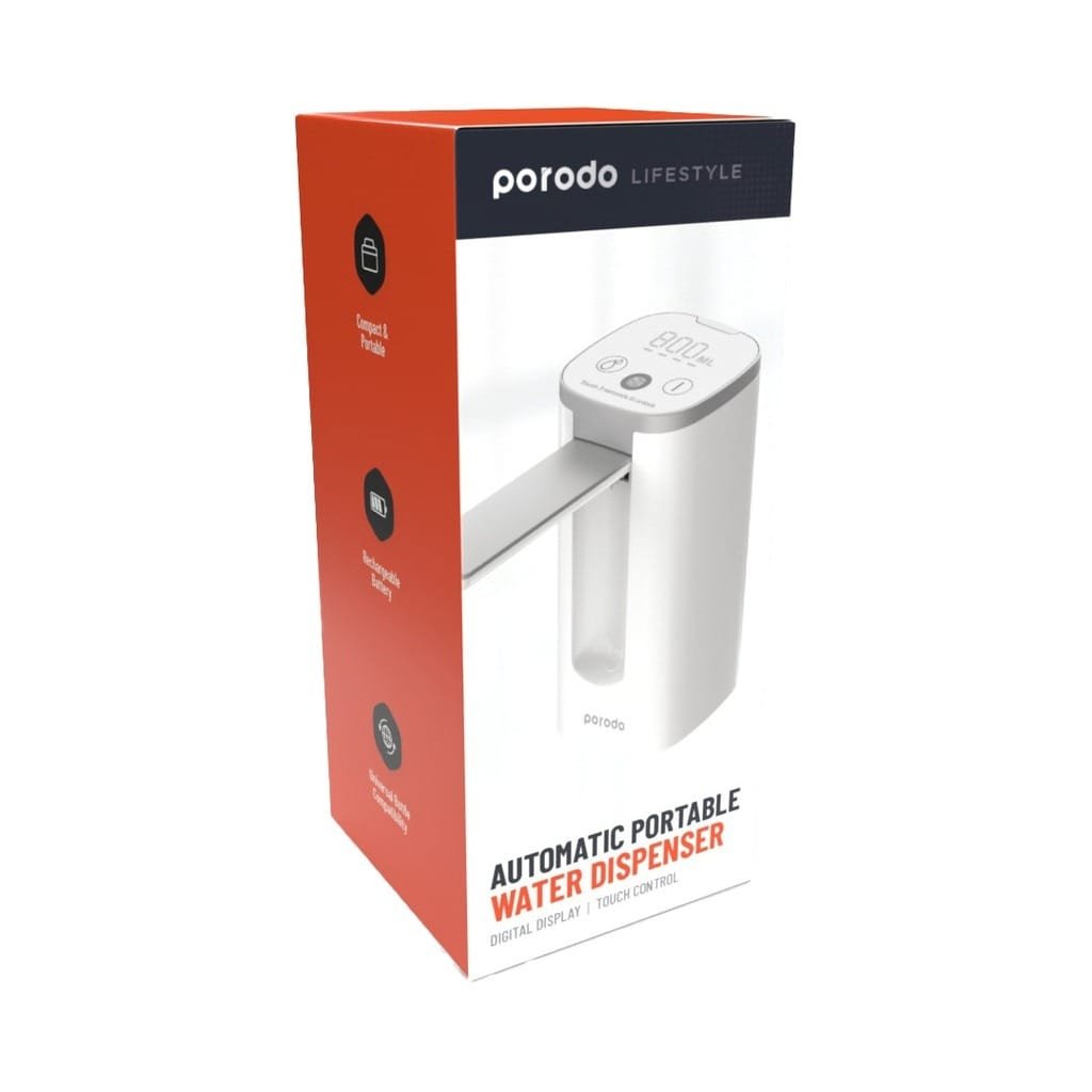 PORODO LIFESTYLE AUTOMATIC PORTABLE WATER DISPENSER WHITE PD-LFMWDD-WH thumbnail 2