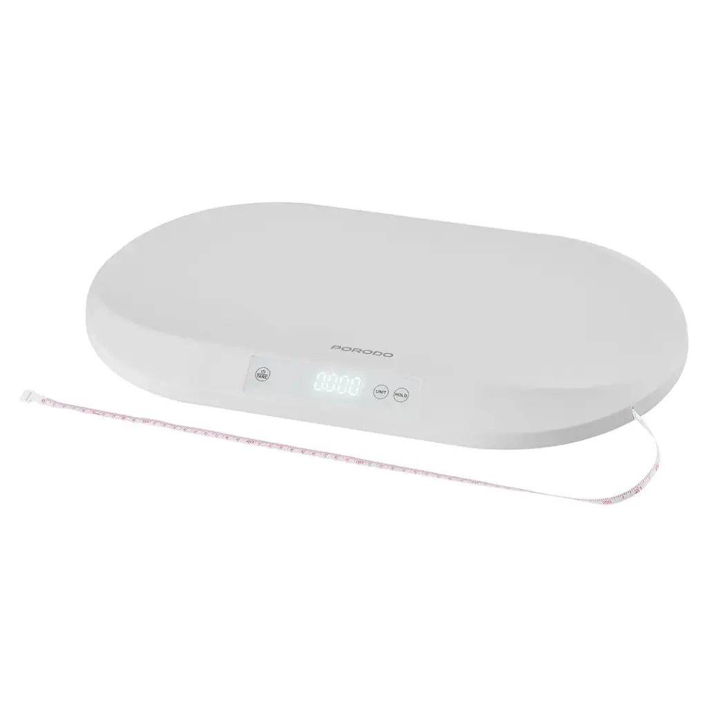 PORODO LIFESTYLE MINIMEASURE ELECTRIC DIGITAL BABY SCALE WHITE PDLFSTDC5HWH thumbnail 2