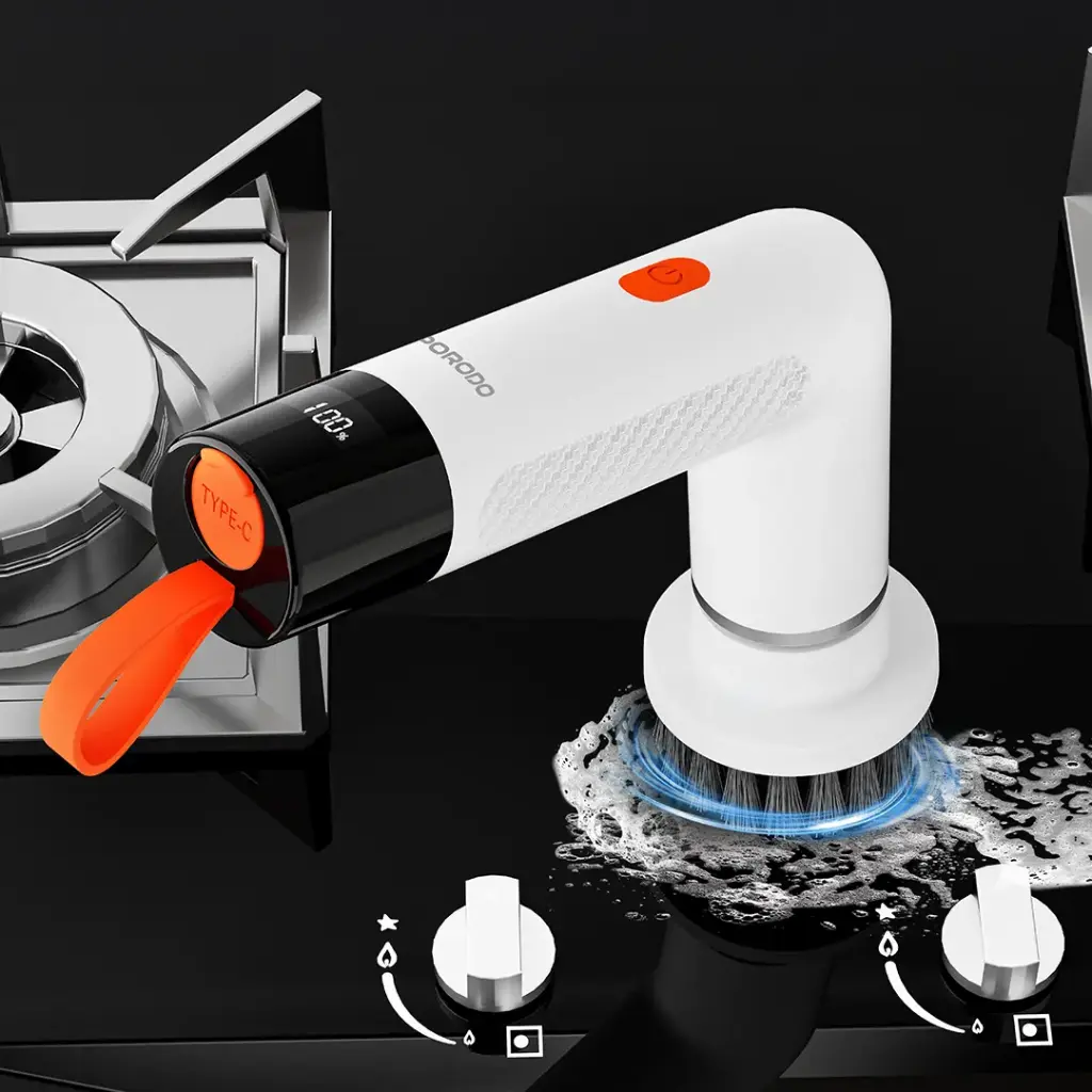 PORODO LIFESTYLE MINISPIN ELECTRIC CLEANING BRUSH WHITE PDS3CBWH thumbnail 2