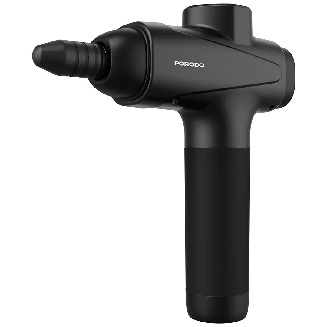 PORODO LIFESTYLE MULTI HEAD DEEP MASSAGE GUN BLACK PDLFSTNS066BK thumbnail 6