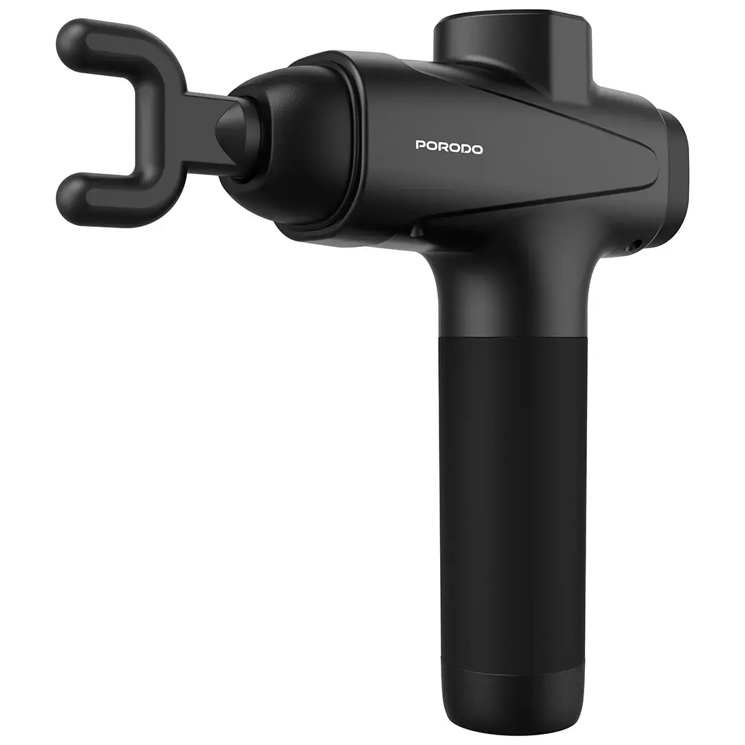 PORODO LIFESTYLE MULTI HEAD DEEP MASSAGE GUN BLACK PDLFSTNS066BK thumbnail 4
