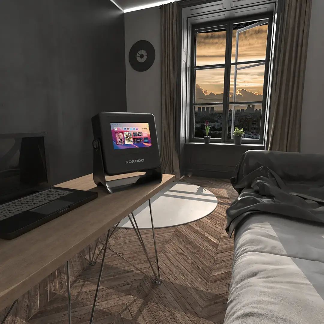 PORODO LIFESTYLE OPTIVIS SMART HD PROJECTOR BLACK PDA10BBK thumbnail 4
