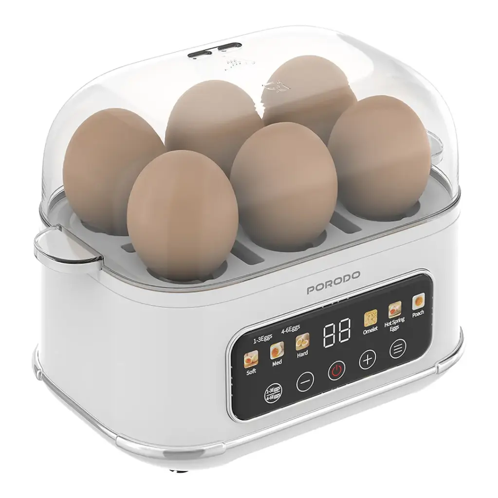 PORODO LIFESTYLE POACHER SMART ELECTRIC EGG BOILER WHITE PDLFSTEB808WH thumbnail 2